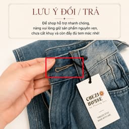 Quần Nữ Ống Suông Thêu Thỏ Nút Đinh CHEZI – Form Đẹp, Dài 96–102cm, Ống 25cm Tôn Dáng #8413-19 – Màu Xanh Nhạt 7