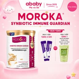 [Date 3/2028] Sữa Tăng Đề Kháng Moroka Lactoferrin Synbiotics giảm ốm vặt hộp 100g (2g x 50 Gói) 1