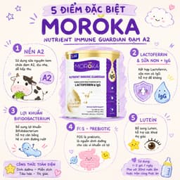 [Date 2028] Tăng đề kháng Moroka Nutrient Immune Guardian A2 Lactoferrin Đạm A2 100g [2g*50 gói] 2