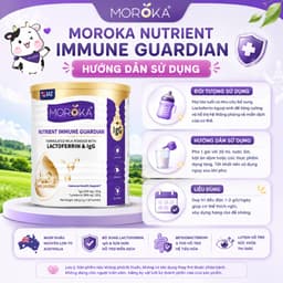 [Date 2028] Tăng đề kháng Moroka Nutrient Immune Guardian A2 Lactoferrin Đạm A2 100g [2g*50 gói] 4