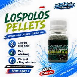 Cám LOSPOLOS 25g Nhập Khẩu Indonesia | Kích Viền Trắng, Xóa Batik, Tăng Màu Xanh Cho Cá Lóc Lạnh 1