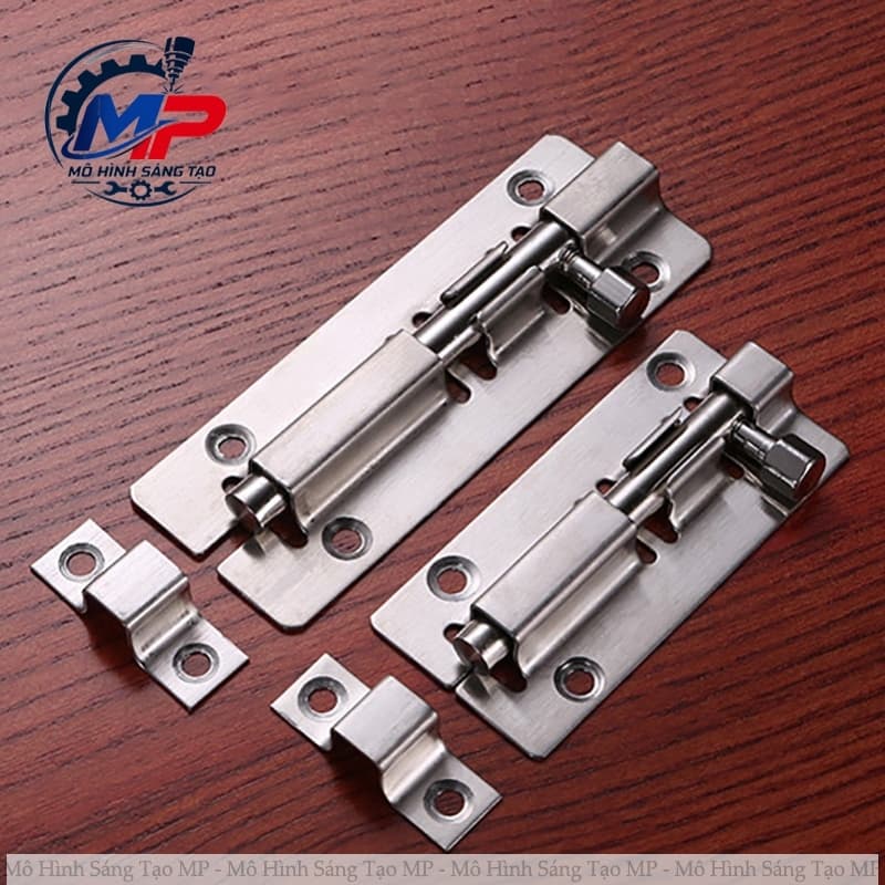 Chốt Gài Cửa Inox Khóa Cửa - Chắc Chắn, Bền Đẹp, Nhiều Kích Thước Lựa Chọn (Tặng kèm Vít) KHOA-15