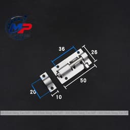 Chốt Gài Cửa Inox Khóa Cửa - Chắc Chắn, Bền Đẹp, Nhiều Kích Thước Lựa Chọn (Tặng kèm Vít) KHOA-15 6