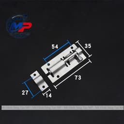 Chốt Gài Cửa Inox Khóa Cửa - Chắc Chắn, Bền Đẹp, Nhiều Kích Thước Lựa Chọn (Tặng kèm Vít) KHOA-15 5