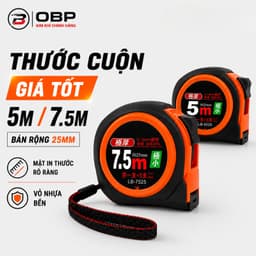 Thước Cuộn Giá Rẻ 5m 7.5m Bản 25mm, Thước Cuộn Đo Chiều Dài Vỏ Nhựa Có Khóa Dây Đeo 1