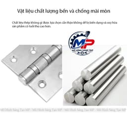 Bản Lề Lá Inox 304 - Kiểu Dáng Gọn Gàng, Chắc Chắn, Hỗ Trợ, Cửa Tiện Lợi (Tặng Kèm Ốc Vít) BL-01 5
