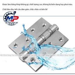 Bản Lề Lá Inox 304 - Kiểu Dáng Gọn Gàng, Chắc Chắn, Hỗ Trợ, Cửa Tiện Lợi (Tặng Kèm Ốc Vít) BL-01 6