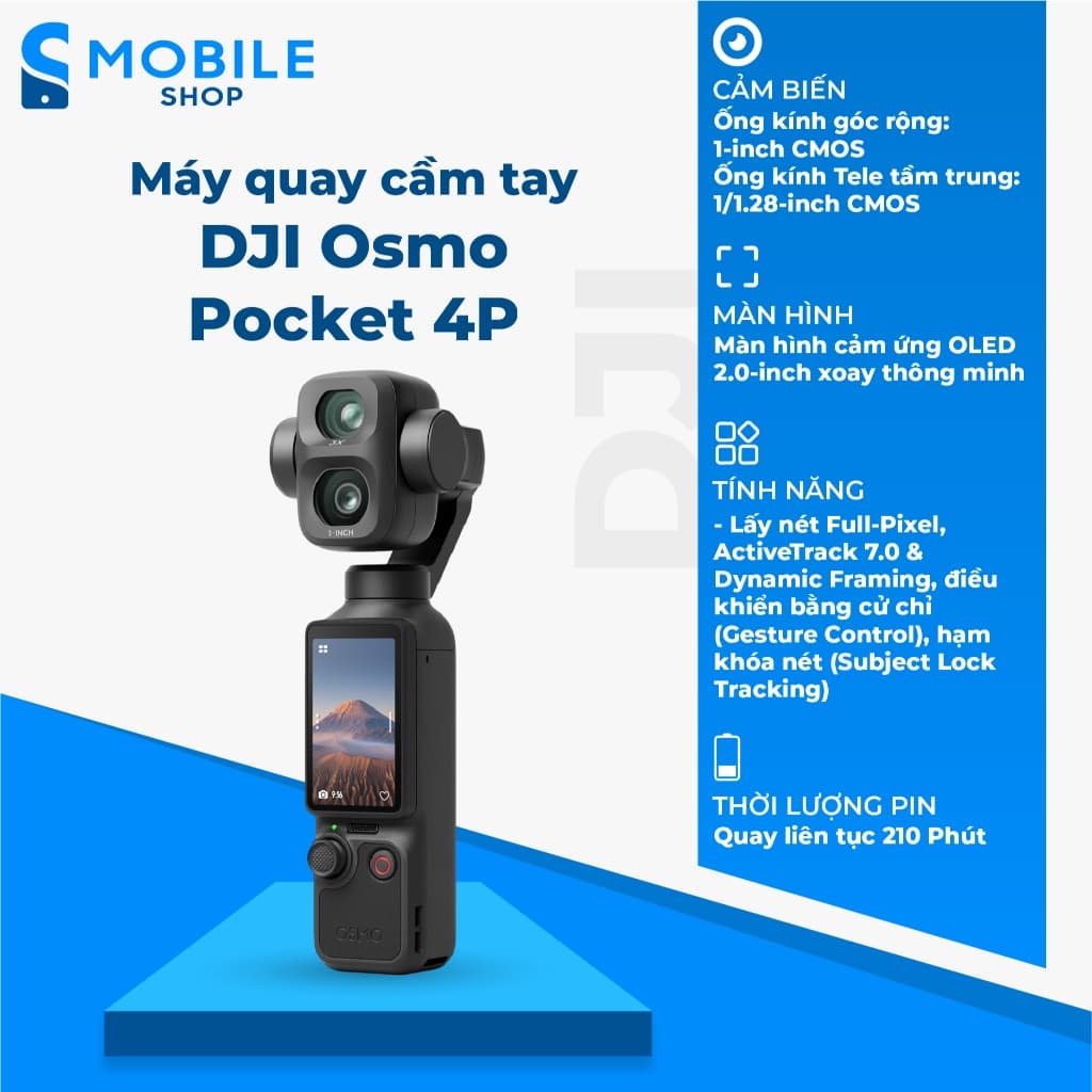 Camera hành động DJI Osmo Pocket 4P Chính Hãng