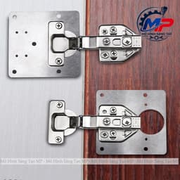 Miếng Inox Sửa Bản Lề - Giải Pháp Gia Cố Cửa Tủ Gọn Gàng, Chắc Chắn, Phù Hợp Tủ Gỗ, Nhựa Và Nhôm ̣̣(Tặng Kèm Vít 3x15mm) 3