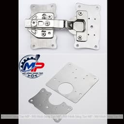 Miếng Inox Sửa Bản Lề - Giải Pháp Gia Cố Cửa Tủ Gọn Gàng, Chắc Chắn, Phù Hợp Tủ Gỗ, Nhựa Và Nhôm ̣̣(Tặng Kèm Vít 3x15mm) 4