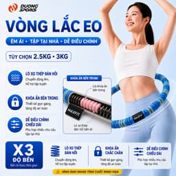 Vòng Lắc Eo Lò Xo Bọc Vải Mềm DƯƠNGSPORT Tập Thể Dục, Tập Gym, Tập Yoga Tại Nhà 1,5kg 2kg 2,5kg 2