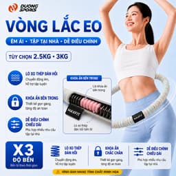 Vòng Lắc Eo Lò Xo Bọc Vải Mềm DƯƠNGSPORT Tập Thể Dục, Tập Gym, Tập Yoga Tại Nhà 1,5kg 2kg 2,5kg 3