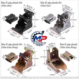 (1 Cái) Bản Lề Gập 90 Độ - Chân Bàn Gấp Gọn, Tiện Dụng, Tiết Kiệm Không Gian, Phù Hợp Làm Bàn Gấp Gọn Và Mục Đích Khác B 1