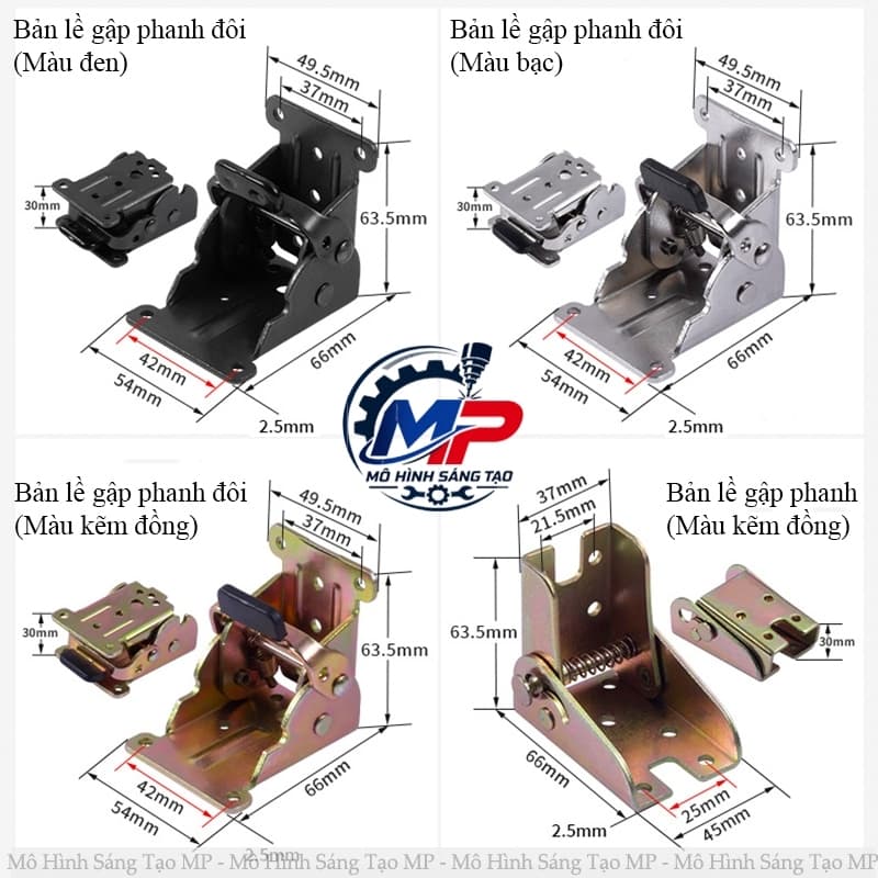(1 Cái) Bản Lề Gập 90 Độ - Chân Bàn Gấp Gọn, Tiện Dụng, Tiết Kiệm Không Gian, Phù Hợp Làm Bàn Gấp Gọn Và Mục Đích Khác B