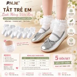 T73 Tất Ren Trắng Bé Gái Cổ Cao Phong Cách Tiểu Thư – Vớ Mỏng Nhẹ Co Giãn, Phụ Kiện Phối Váy Cho Bé 1–12 Tuổi 1