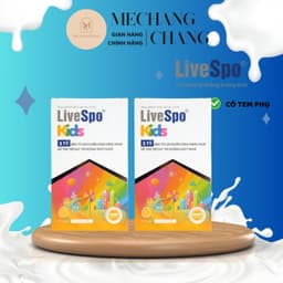 [T6/2028] Hộp 10 ống Men Vi Sinh tiêu hoá LiveSpo Kids Cho Trẻ, Hỗ Trợ 3 Tỷ Bào Tử Lợi Khuẩn, Duy Trì Đường Ruột Khoẻ LS 3