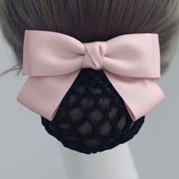 Kẹp tóc búi nơ lưới nhiều màu Dubochic 10cm thời trang công sở cuộn tóc gọn gàng 5