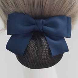 Kẹp tóc búi nơ lưới nhiều màu Dubochic 10cm thời trang công sở cuộn tóc gọn gàng 4