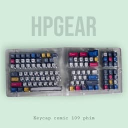 Keycap comic 109 Phím | Keycap Polar Contour Full Size 134 Phím | Profile Cherry |Kết Hợp Màu Gradient và Topographic 4