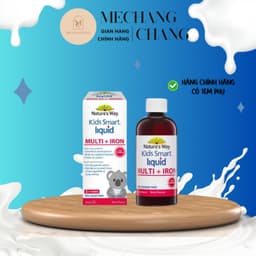 [Date T9/2029]Siro Bổ Sung Sắt Và Multi Vitamin Cho Bé Nature's Way Kids Smart Liquid Multi + Iron  200ml 3