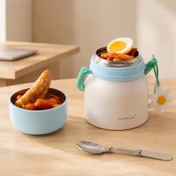 Bình giữ nhiệt đựng thức ăn LocknLock LHC8068 700ml Inox 304 có kèm muỗng, Hàng Chính Hãng - JoyMall 6