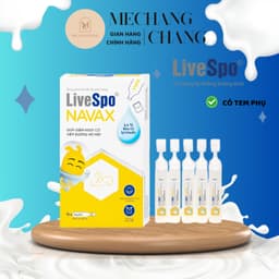 [T1/2028] Dung dịch vệ sinh tai mũi họng Livespo Navax (10 ống x 4ml) giảm nguy cơ viêm đường hô hấp 3