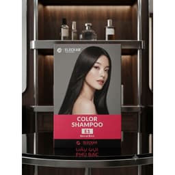 Dầu Gội Phủ Bạc Thảo Dược Macadamia Eleckar MOLLYHAIR Cao Cấp Phủ Bạc 100%, Nuôi Tóc Óng Ả Hộp/10gói (Bán Lẻ) 2