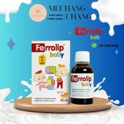 [T8/2028] Bổ Sung Sắt Hữu Cơ FERROLIP BABY dạng siro vị đào thơm dung tích 30ml 3