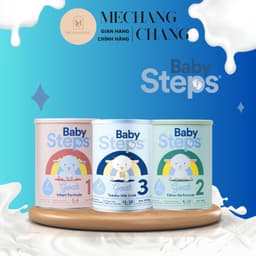 Sữa dê Baby Step đạm A2 hỗ trợ tiêu hoá tốt cho bé đủ số 1,2,3 cho bé 3
