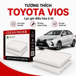 Màng Lọc Gió Điều Hòa Ô Tô Toyota Vios 2017-2023 Mã 87139-30040 87139-0N010 6