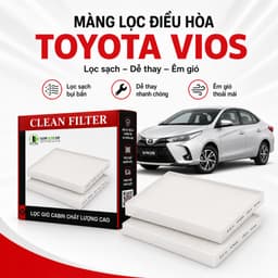 Màng Lọc Gió Điều Hòa Ô Tô Toyota Vios 2017-2023 Mã 87139-30040 87139-0N010 8