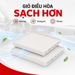 Màng Lọc Gió Điều Hòa Ô Tô Toyota Vios 2017-2023 Mã 87139-30040 87139-0N010 2