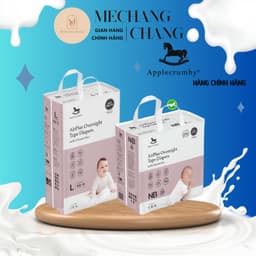 [GIÁ CỰC TỐT - CHÍNH HÃNG] Tã bỉm ngựa applecrumby chính hãng cao cấp NB4/S24/M42/L36 (dán),M22/L20/XL18/XXL16 quần) 3