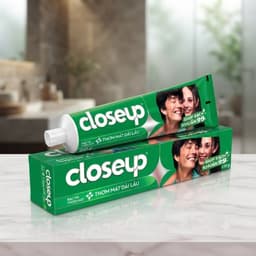 Kem Đánh Răng Closeup MOLLYHAIR Bạc Hà Thơm Mát Dài Lâu & Sạch Khuẩn 99% - Chính Hãng, Thơm Miệng Vượt Trội 230g 2