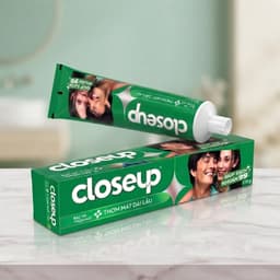 Kem Đánh Răng Closeup MOLLYHAIR Bạc Hà Thơm Mát Dài Lâu & Sạch Khuẩn 99% - Chính Hãng, Thơm Miệng Vượt Trội 230g 3