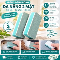 Aanadel📢khối đánh bóng đa năng,Miếng đánh bóng hai mặt,khăn lau kính, bể cá 2