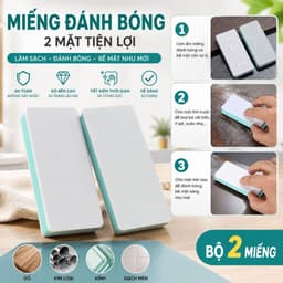 Aanadel📢khối đánh bóng đa năng,Miếng đánh bóng hai mặt,khăn lau kính, bể cá 3