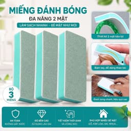 Aanadel📢khối đánh bóng đa năng,Miếng đánh bóng hai mặt,khăn lau kính, bể cá 1