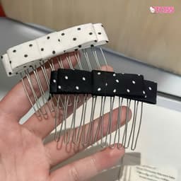 Lược cài tóc nơ hottrend kiểu Hàn Quốc, kiểu tóc công chúa bồng bềnh 8