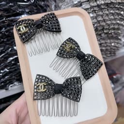 Lược cài tóc nơ hottrend kiểu Hàn Quốc, kiểu tóc công chúa bồng bềnh 3