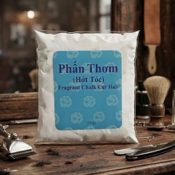 Phấn Thơm MOLLYHAIR Fragrant Chalk Cut Hair Nhập Khẩu Chính Hãng Chuyên Dụng Cho Barber, Salon Giúp Tông Đơ Mượt 200g