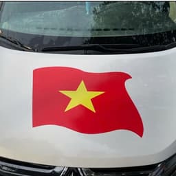 Mừng Kỷ Niệm Quốc Khánh 2/9 Decal Tem lá cờ hot trend,cờ tổ quốc , cờ phản quang, cờ tem thường.. SL 1 cái 4
