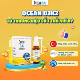 Vitamin D3K2 Ocean Dạng Xịt Bổ Sung Vitamin D3, Vitamin K2 20ml Tăng Cường Hấp Thu Canxi Và Dưỡng Chất 8