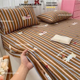 Ga gối giường đũi hàn mẫu mới hot trend 2026 tặng kèm vỏ gối đầu đủ kích cỡ nệm 80cm/1m/m2/m6/m8/2m hàng đũi loại 1 4