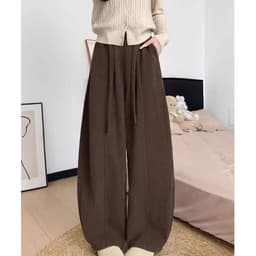 Quần ống rộng nữ dáng suông APT Unisex Chất liệu vải nhung tăm dày dặn kiểu dáng thoải mái năng động 8