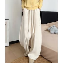 Quần ống rộng nữ dáng suông APT Unisex Chất liệu vải nhung tăm dày dặn kiểu dáng thoải mái năng động 7