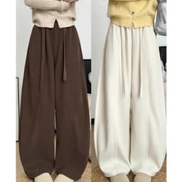 Quần ống rộng nữ dáng suông APT Unisex Chất liệu vải nhung tăm dày dặn kiểu dáng thoải mái năng động 2