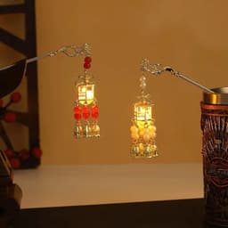 Trâm Cài Tóc Hoa Sen Đỏ Phong Cách Cổ Trang Trung Hoa – Trâm Tóc Tua Rua Đỏ Phụ Kiện Áo Dài, Chụp Ảnh 4