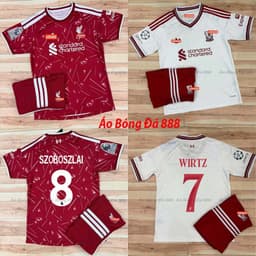 Bộ Quần Áo Bóng Đá CLB Liverpool Sân Nhà, Sân Khách 26/27 - Vải Thái Vẩy Rồng Cao Cấp 1