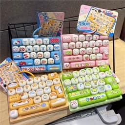 🔥🔥【Hàng có sẵn】🔥🔥Móc khóa đồ chơi giải stress bàn phím giải thưởng trẻ em 26 phím 3